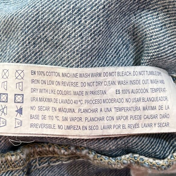 Forever 21 Light Blue Jean Shorts Overalls - Picture 3 of 5